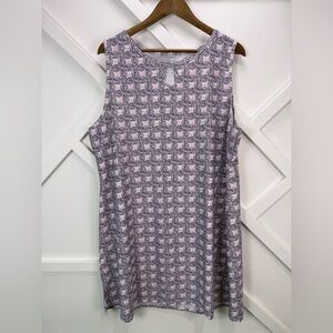 Nuu Muu Ruu-Muu Geometric Blush Keyhole Pocket Exercise Dress Size 3X